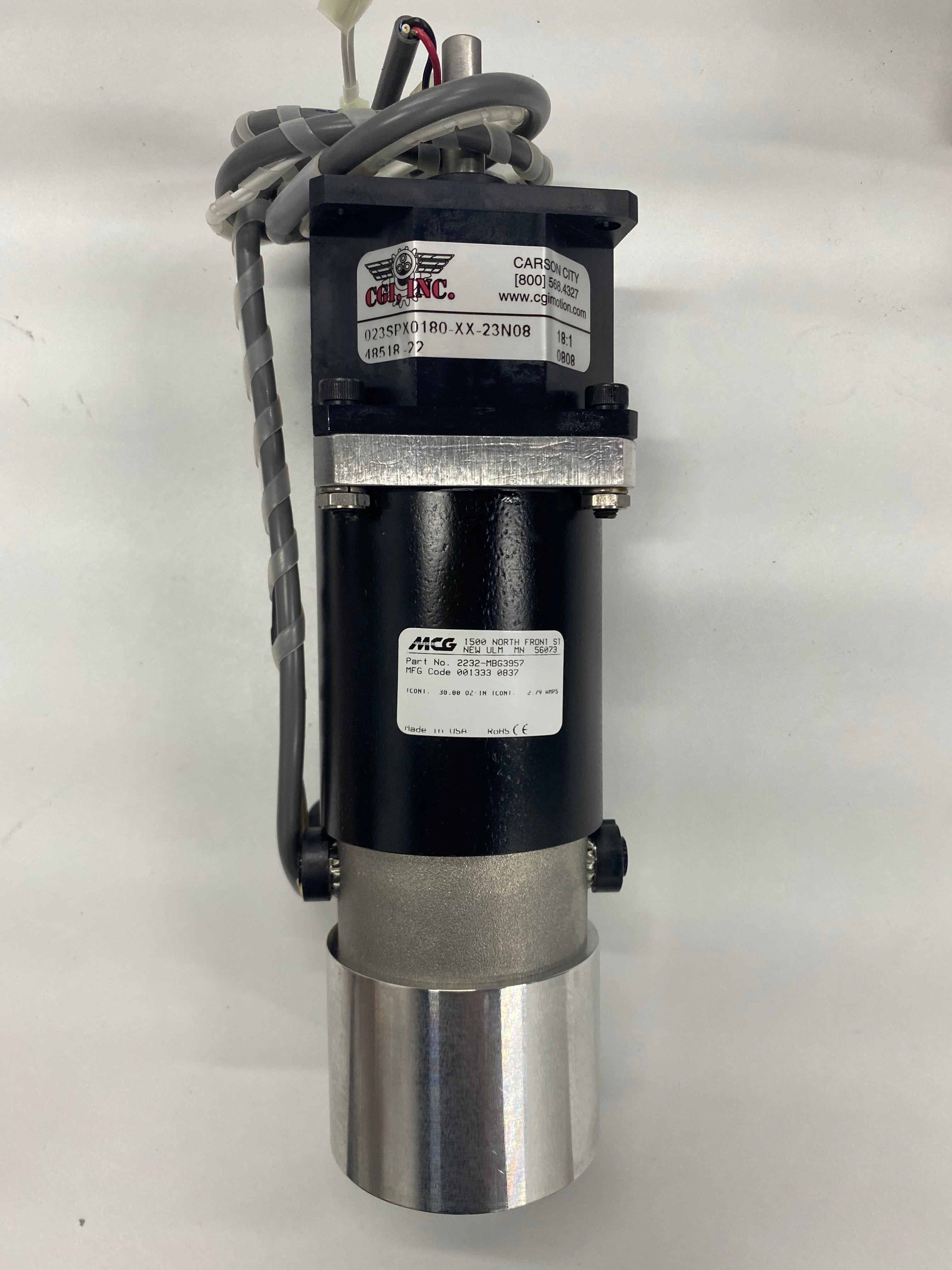 MCG SERVO MOTOR 2232-MBG3957 W/ CGI GEARHEAD 023SPX0180-XX-23N08