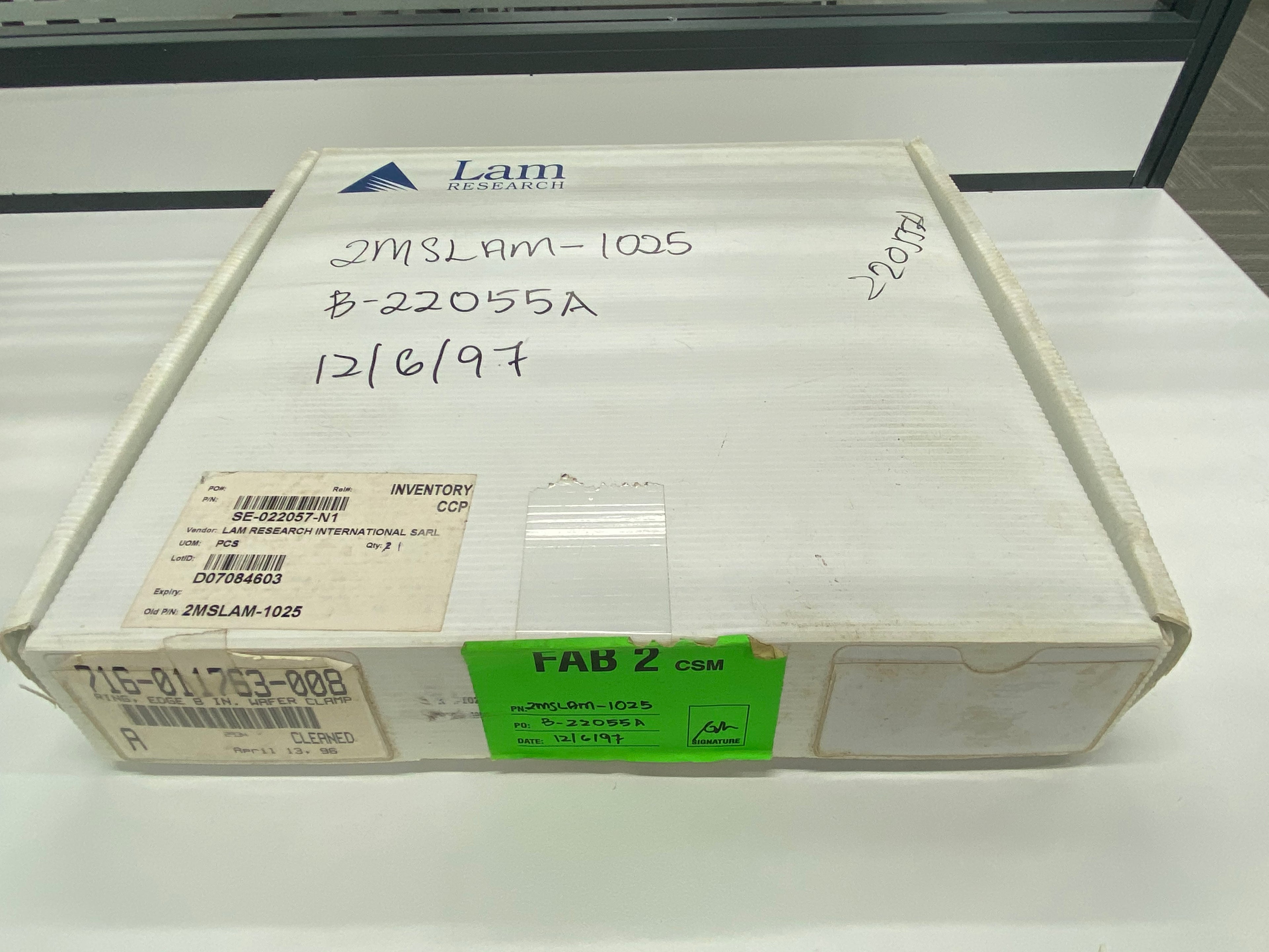 Lam Research 716-011763-008 Wafer Clamp Edge 8" Edge Ring
