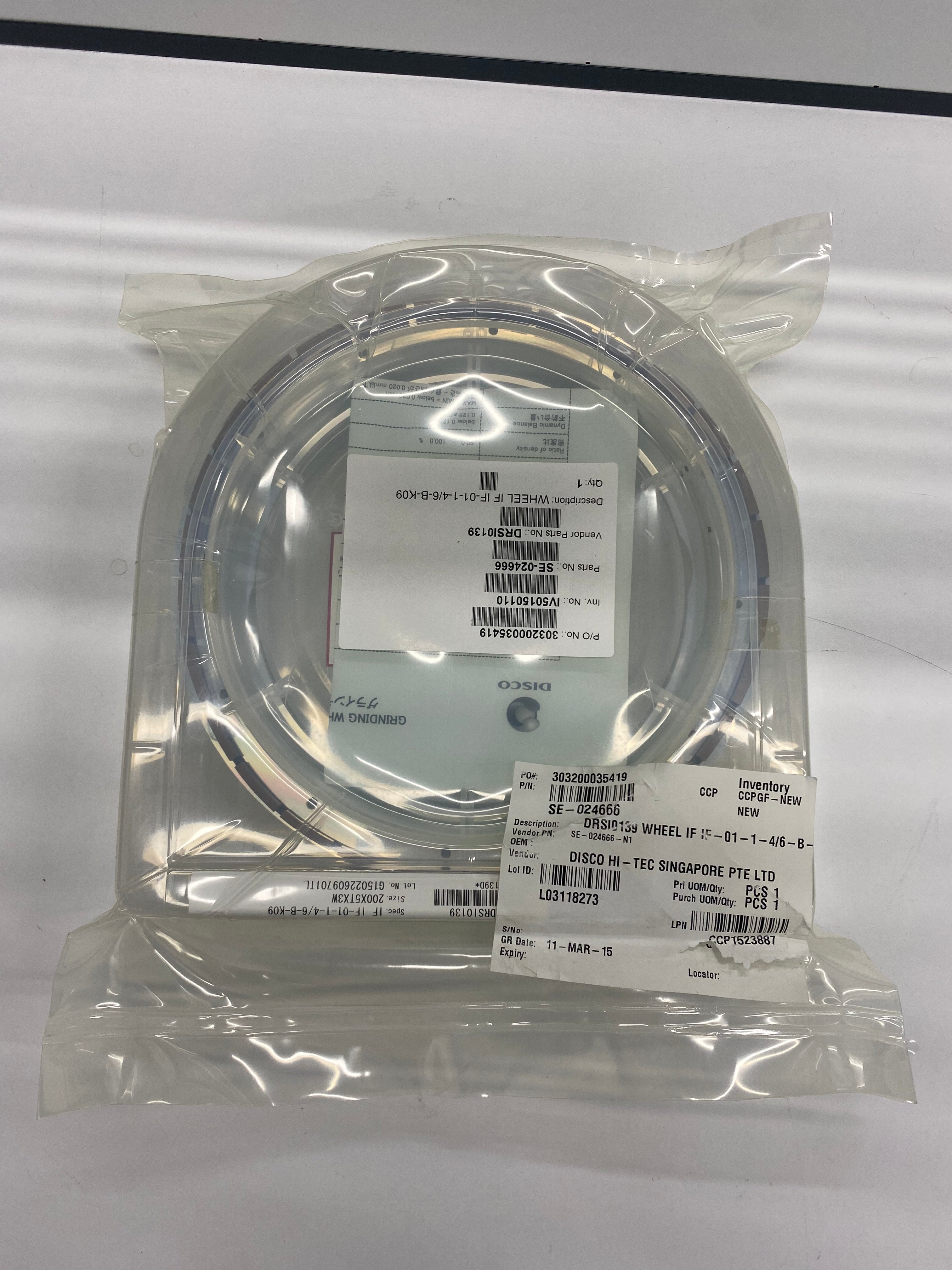 DISCO Corporation Wheel IF, P/N 303200035419