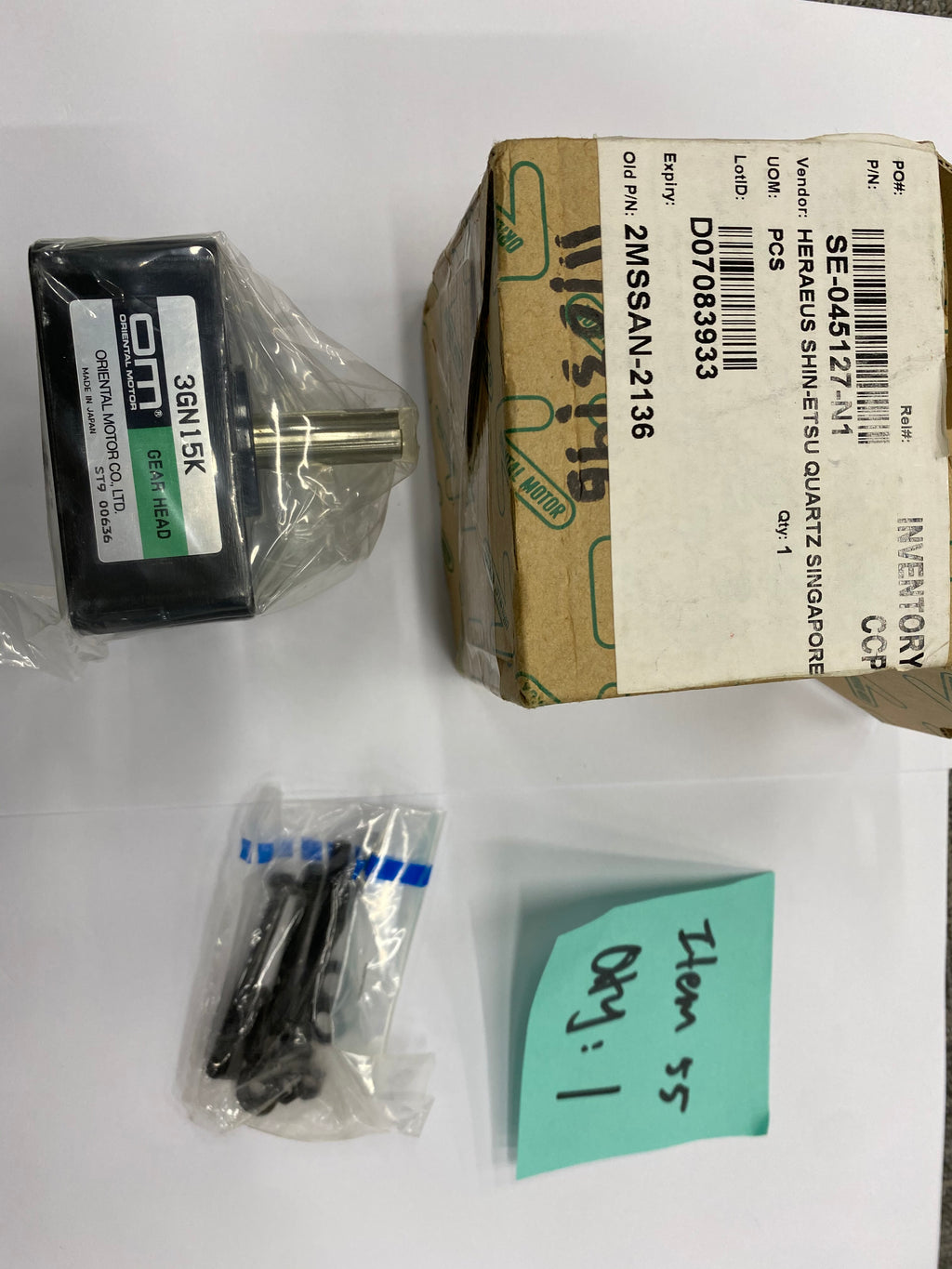 Oriental Motor 3GN15K Gear Head – Gearhead, Made in Japan
