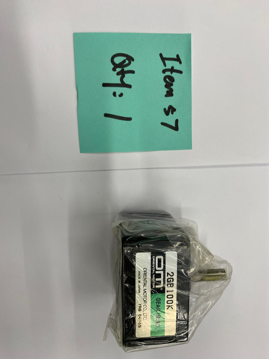 Oriental Motor 2GN100K Gear Head – Made in Japan