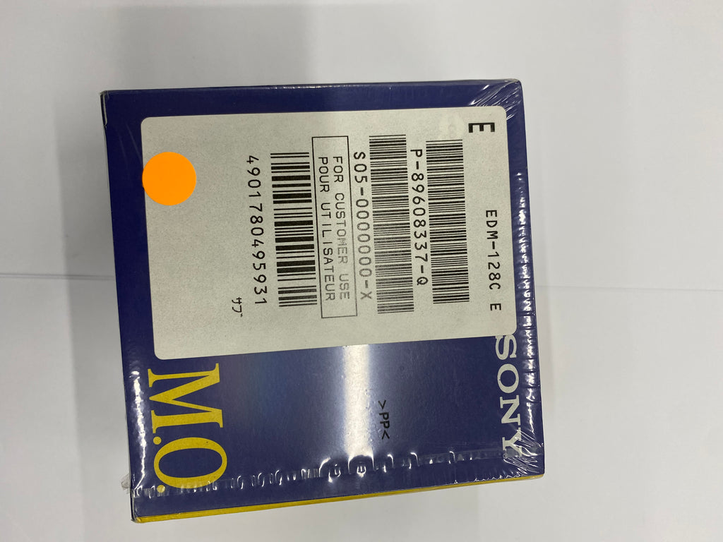 Sony EDM-128C 3.5-inch Magneto-Optical (MO) rewritable data disk with 128 MB storage capacity
