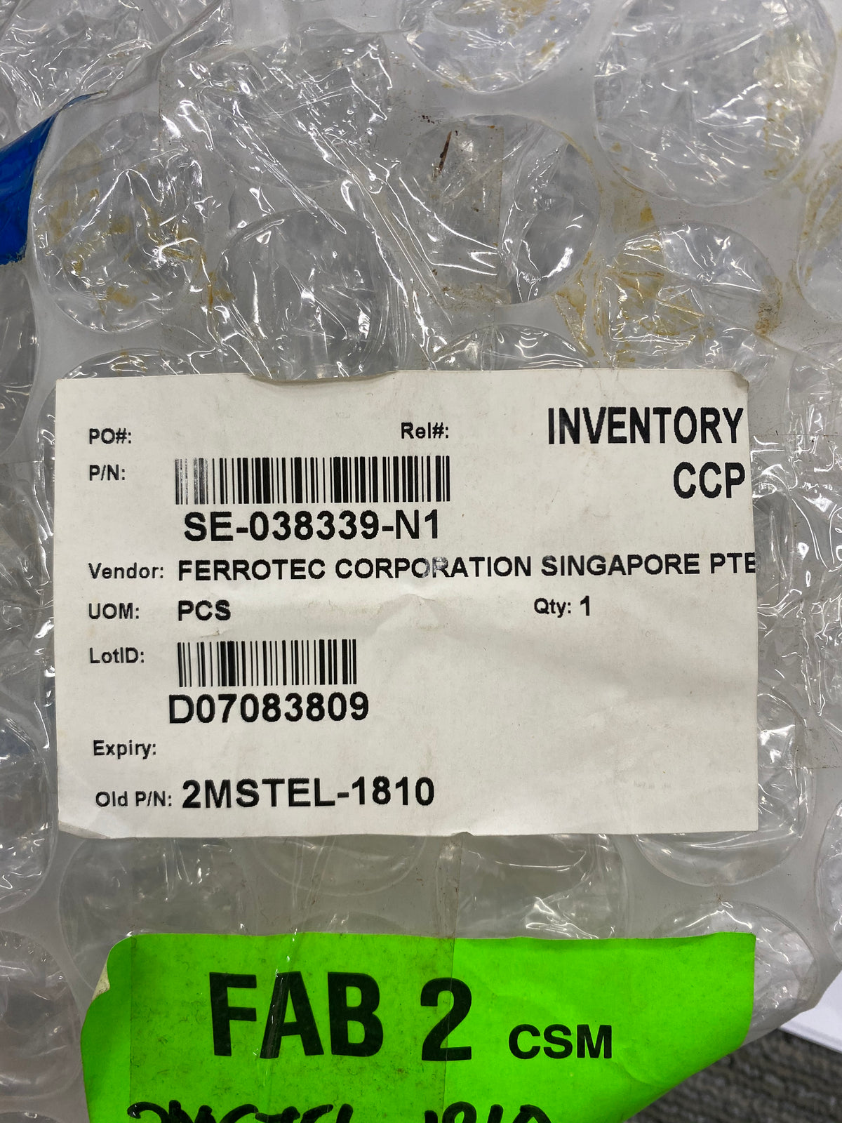 Ferrotec GSG High-Purity Quartz Pedestal Table, Tokyo Electron TEL P/N 2105-203012-12, Ferrotec ID H480111-01, Old P/N 2MSTEL-1810