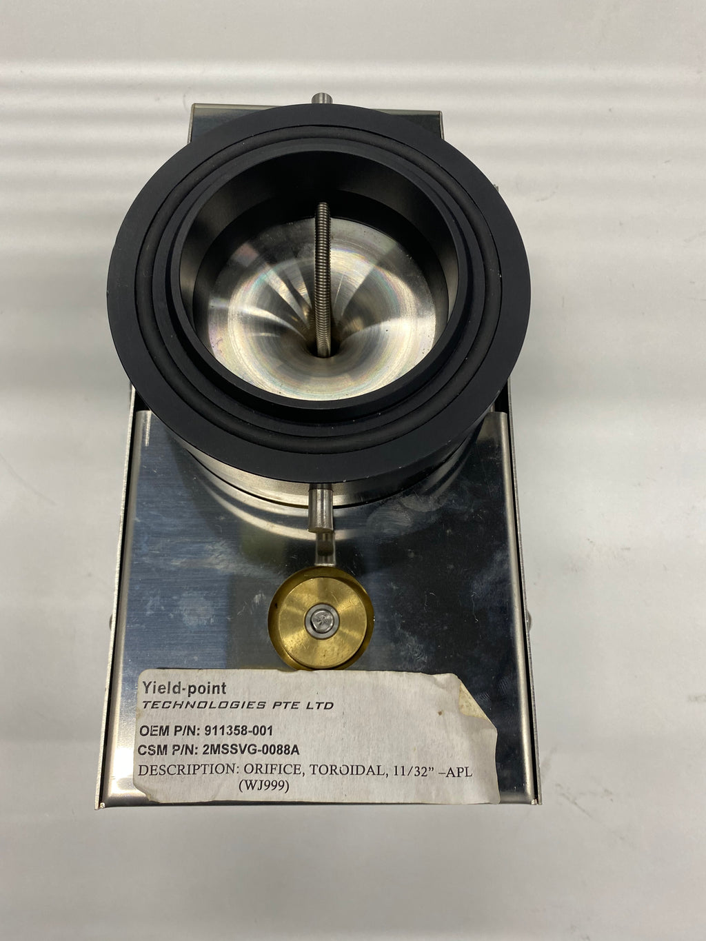Watkins-Johnson Toroidal Orifice Assembly, 11/32" APL, OEM P/N 911358-001, CSM P/N 2MSSVG-0088A