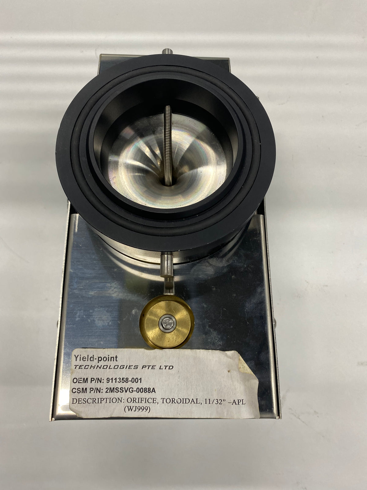 Watkins-Johnson Toroidal Orifice Assembly, 11/32" APL, OEM P/N 911358-001, CSM P/N 2MSSVG-0088A