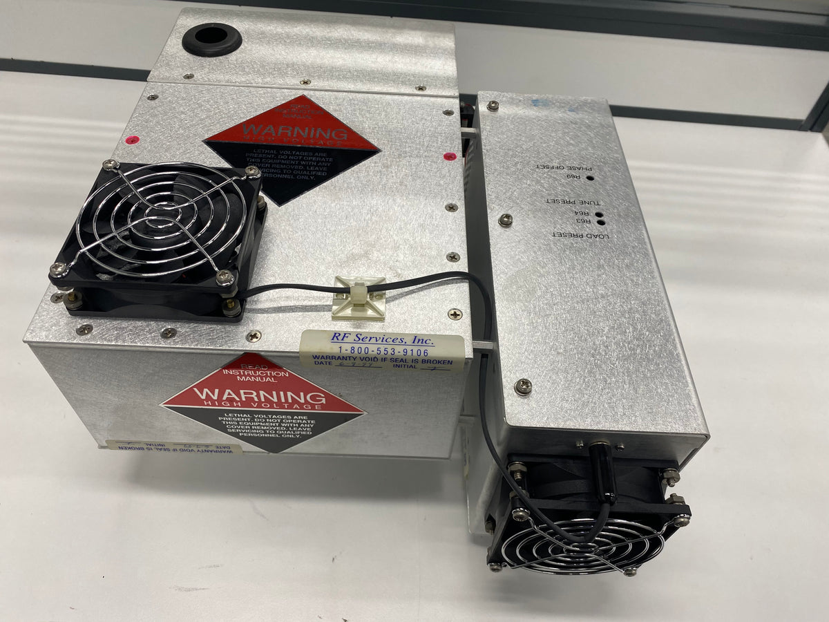 RF Services RFS 1000 RF Matching Network, Mattson Technology OEM P/N 934-15016-00, RF Services P/N 9900-0003-16, Rev. C, S/N 9905-3017.
