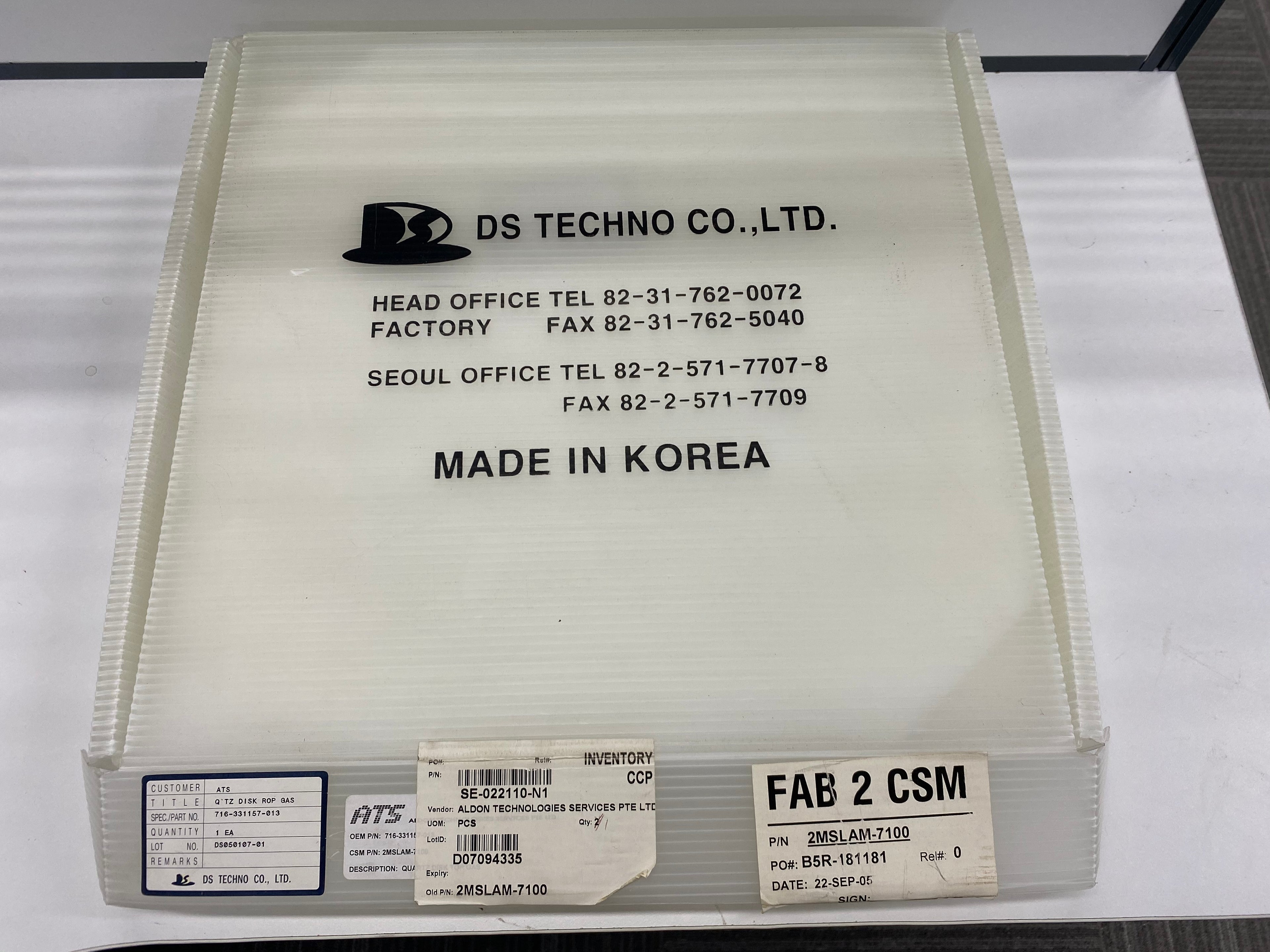 Lam Research (LAM) 716-331157-013 DISK, INTERFEROMTER, TOP GAS